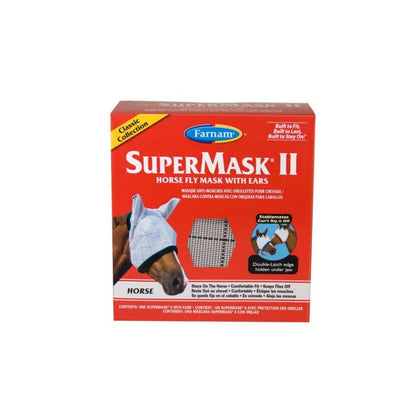Supermask II Horse Fly Mask w Ears Classic