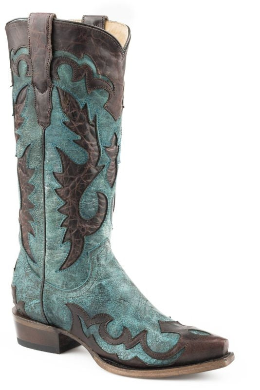 Stetson Ladies Cora Boots 9 Blue/Brown