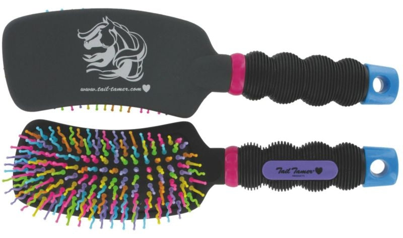 Tail Tamer Curved Handle Rainbow Brush Rainbow