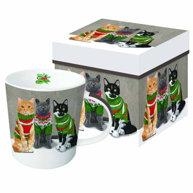 Cats In Sweaters Boxed Mug 13.5 oz