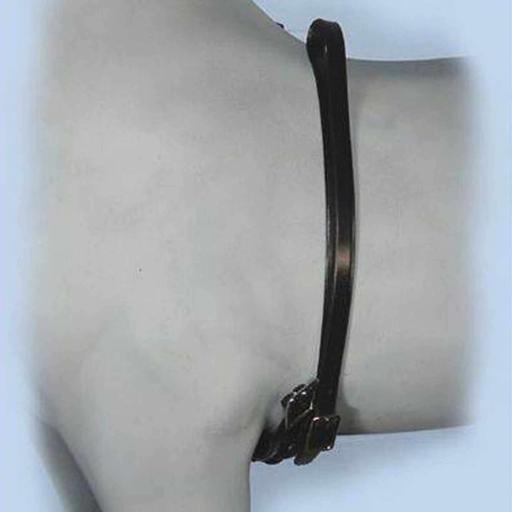Axeville Black Leather Mini/Pony Girth 8" Brass