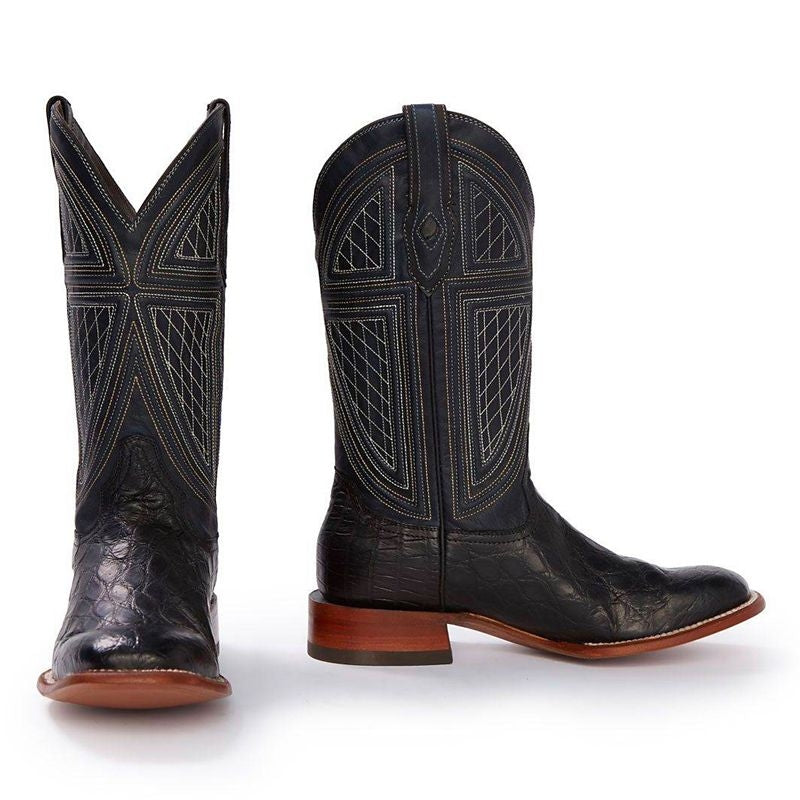 Stetson Mens Falls Alligator Cowboy Boots 10 D