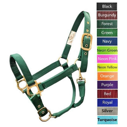 Valhoma Brass Adjustable Chin & Throat Snap Halter