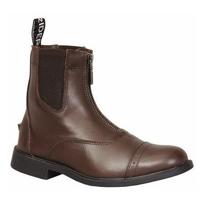 TuffRider Kids Baroque Zip Paddock Boots 1 Mocha