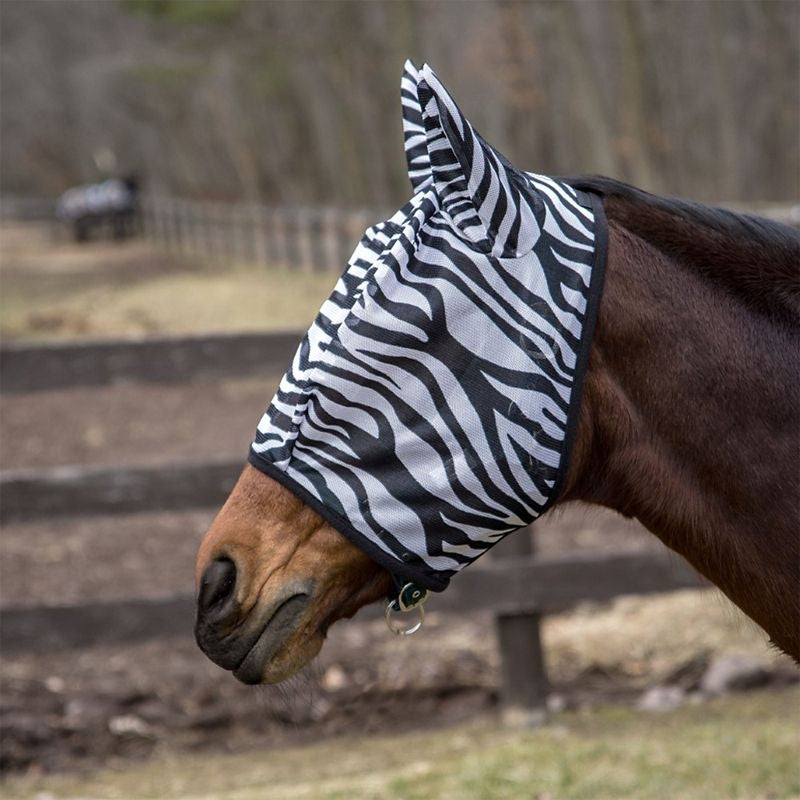 TuffRider Comfy Plus Zebra Fly Mask