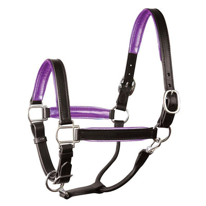 Perri's Soft Metallic Padded Leather Halter
