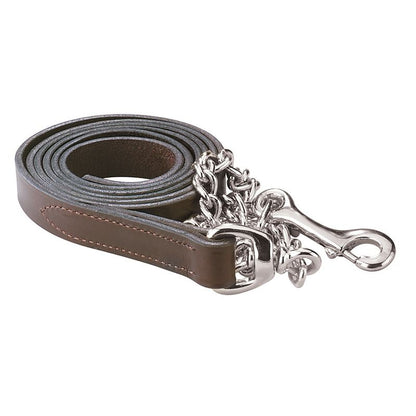 Perris Leather Lead with Chain