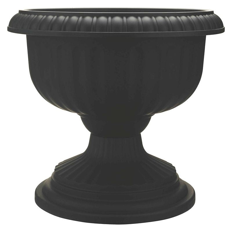 Southern Patio Ambassador Grecian Urn 18in Blk