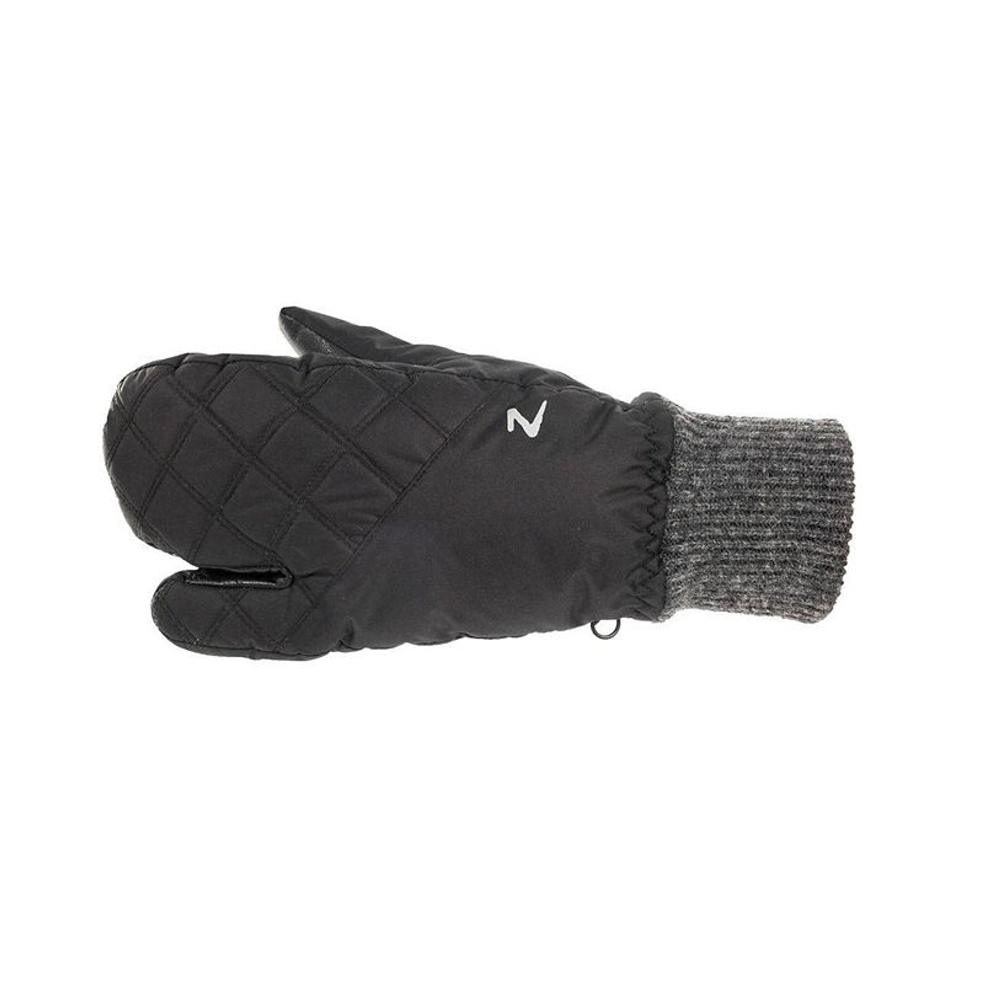 HorZe Padded 3-Finger Winter Mittens 6 Black