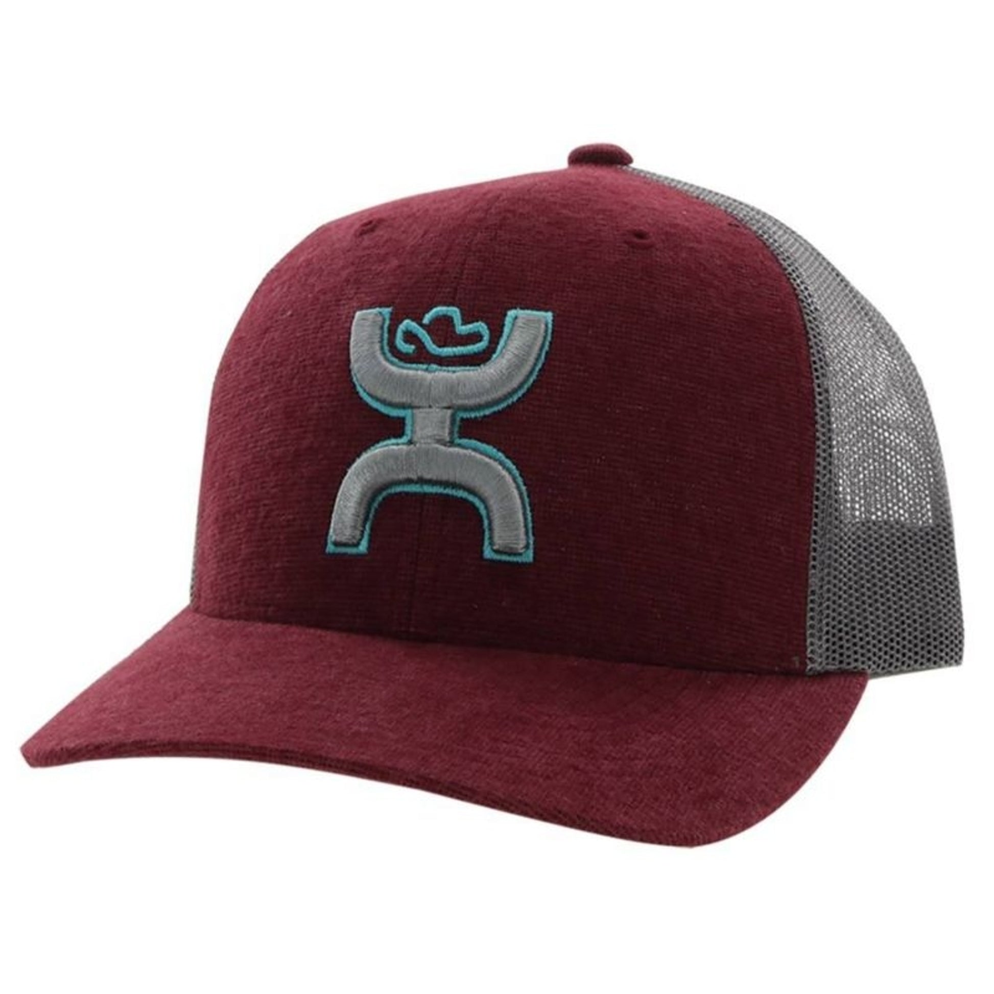 Hooey Trucker Cap Grey/Turquoise Hooey Logo