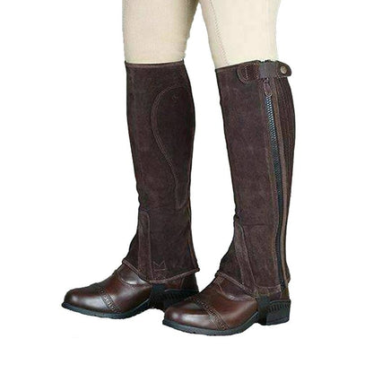 Shires Unisex Suede Half Chaps