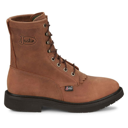 Justin Mens Lacer Rnd Toe Work Boots