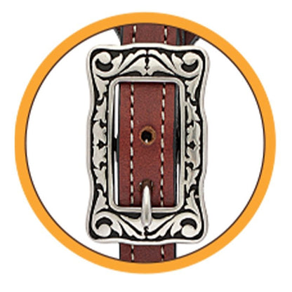 Weaver Basket Bridle Leather Spur Straps