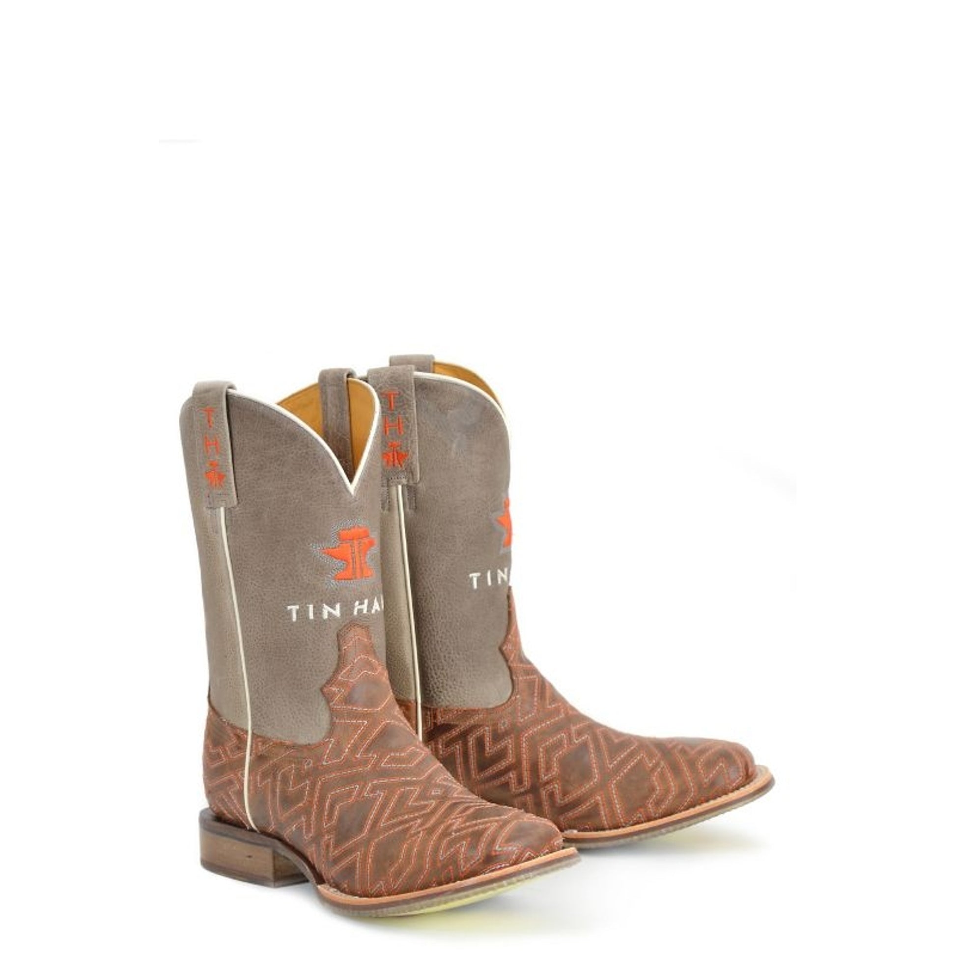 Tin Haul Mens Puzzler Sq Toe Boots