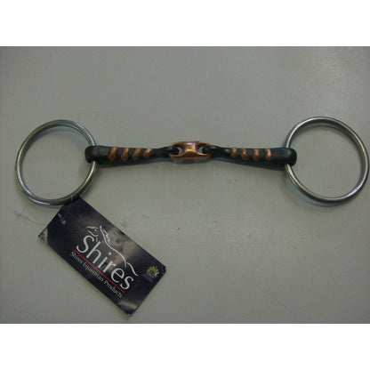 Shires Copper Sweet Iron Snaffle Bit Raised Rib