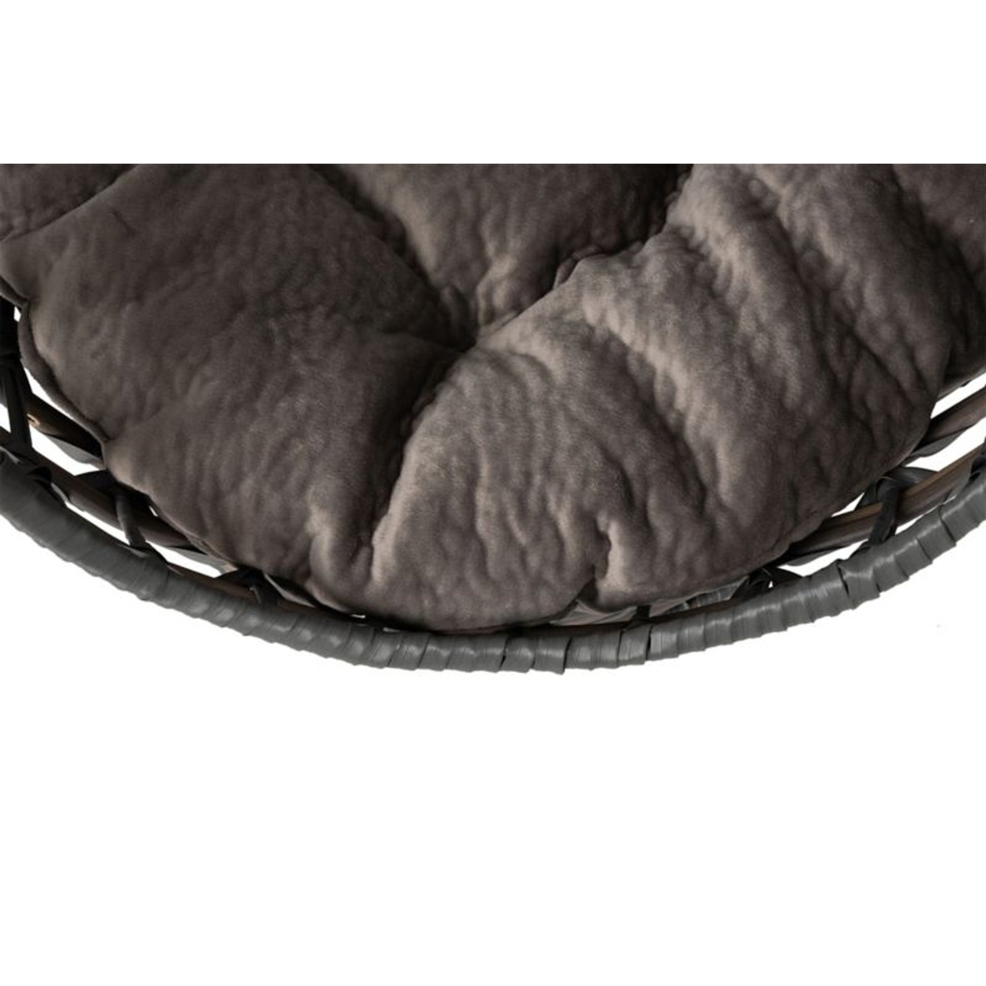 Huntley Pet Hemisphere Rattan Pet Bed with Cushion