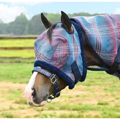 Kensington Fly Mask w.Fleece Trim Cotton Candy