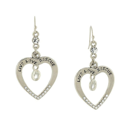 1928 Jewelry Live Love Rescue Earrings