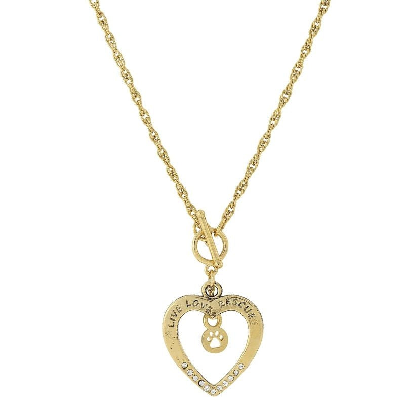1928 Jewelry Live Love Rescue Necklace