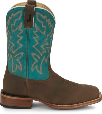 Justin Mens Guy Square Toe Boots