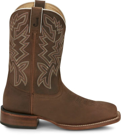 Justin Mens Guy Square Toe Boots