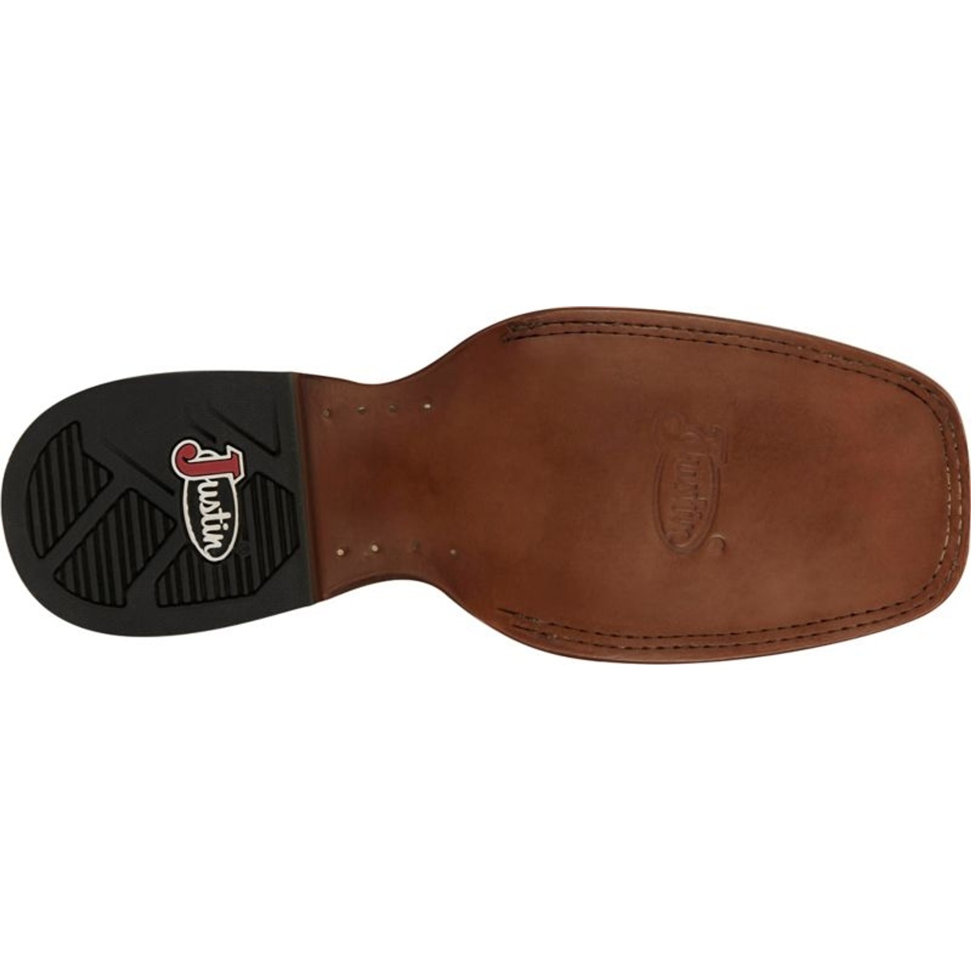 Justin Mens Guy Square Toe Boots