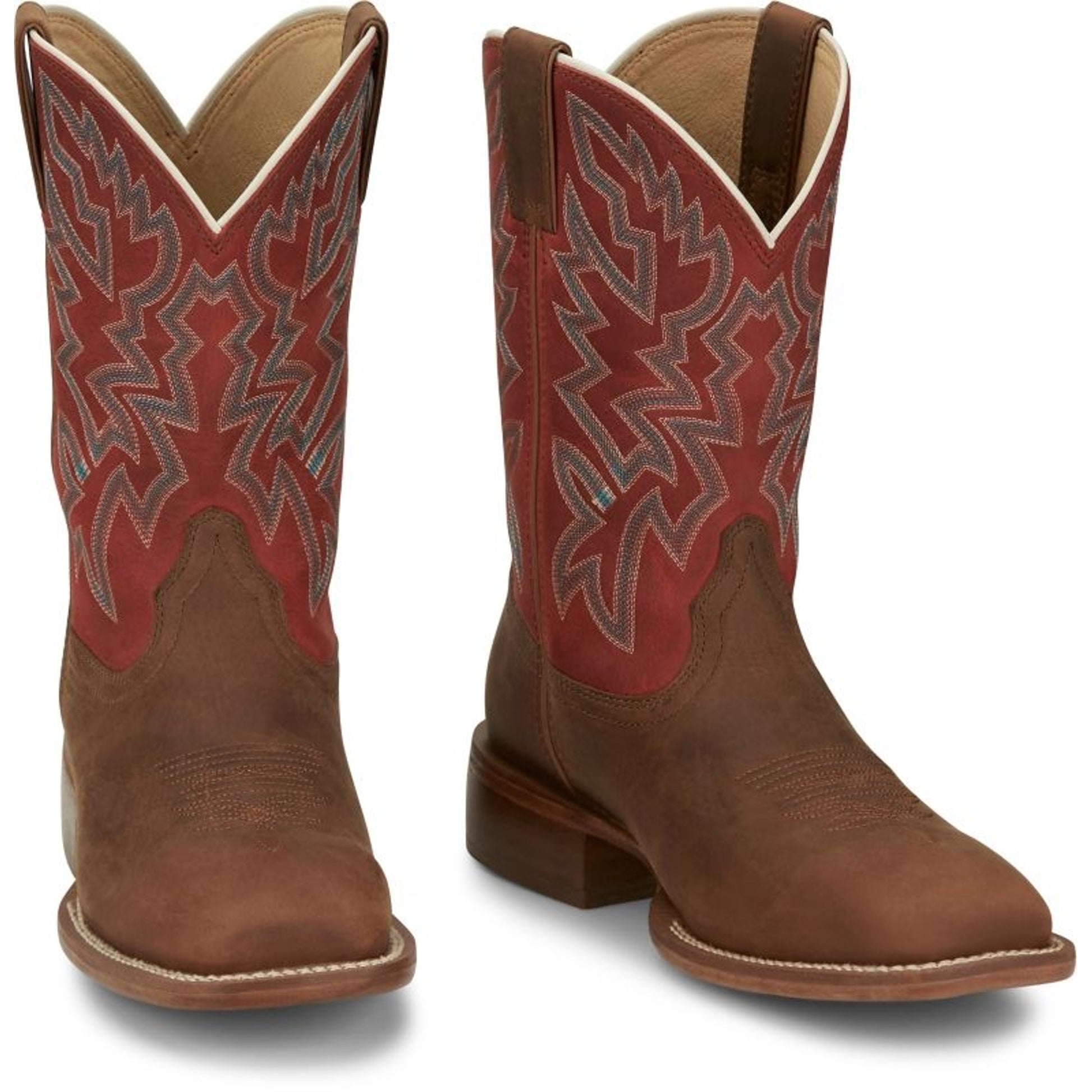 Justin Mens Guy Square Toe Boots