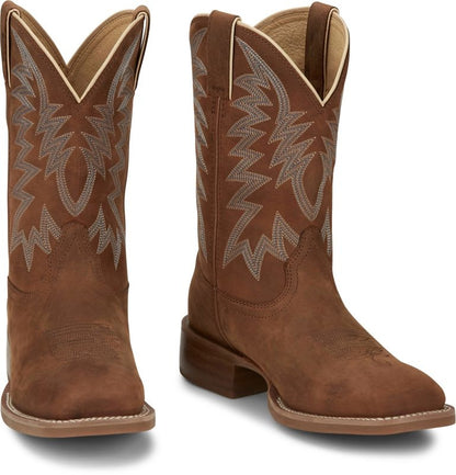 Justin Mens War Dog Sq Toe Boots
