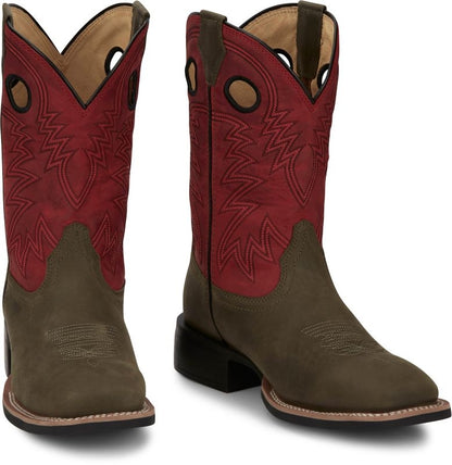Justin Mens Shane Square Toe Boots