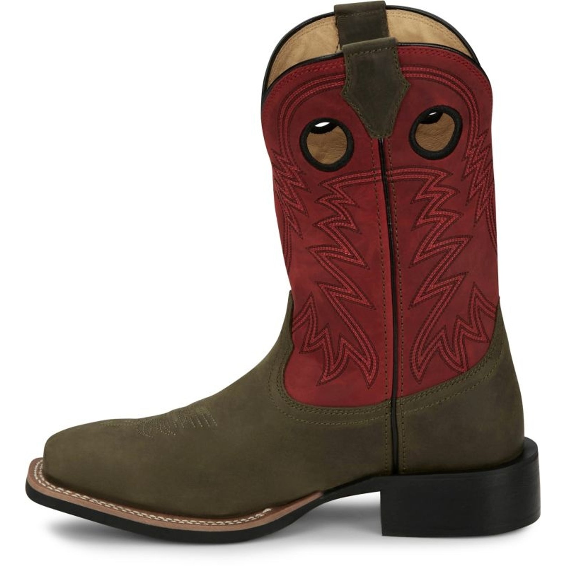 Justin Mens Shane Square Toe Boots