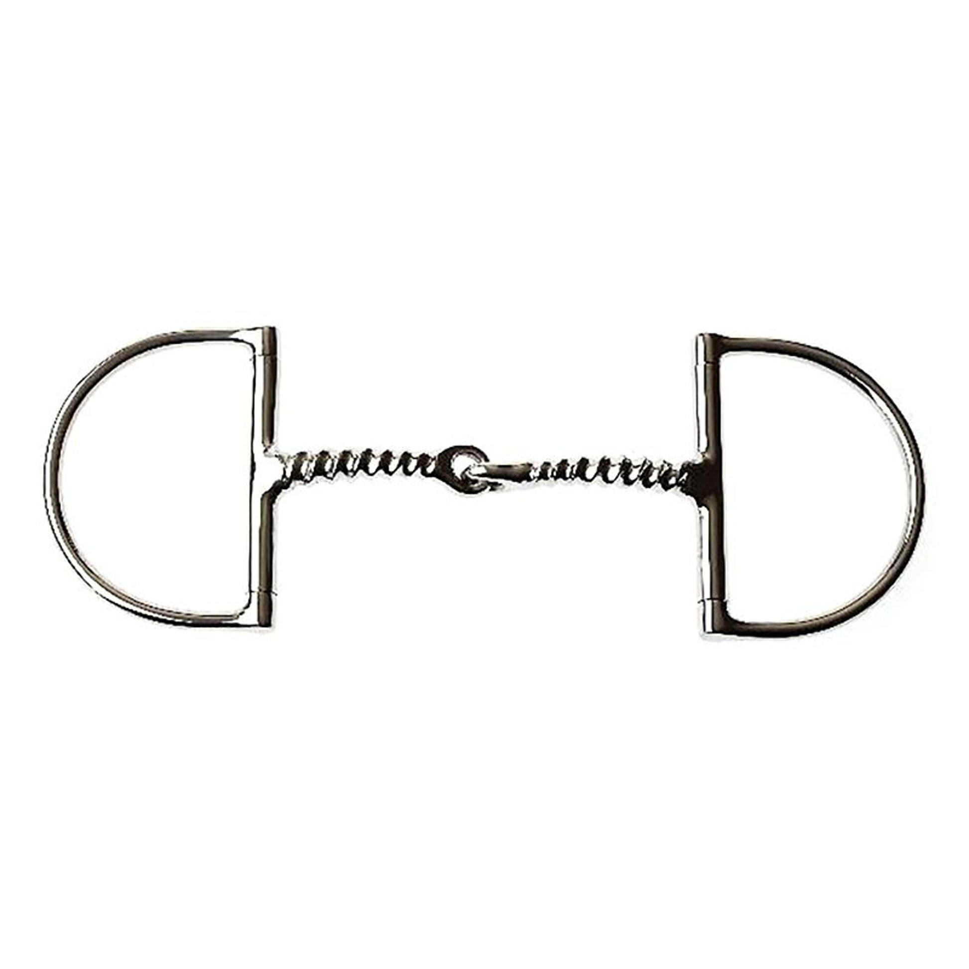 Korsteel Corkscrew Mouth Dee Ring Snaffle Bit