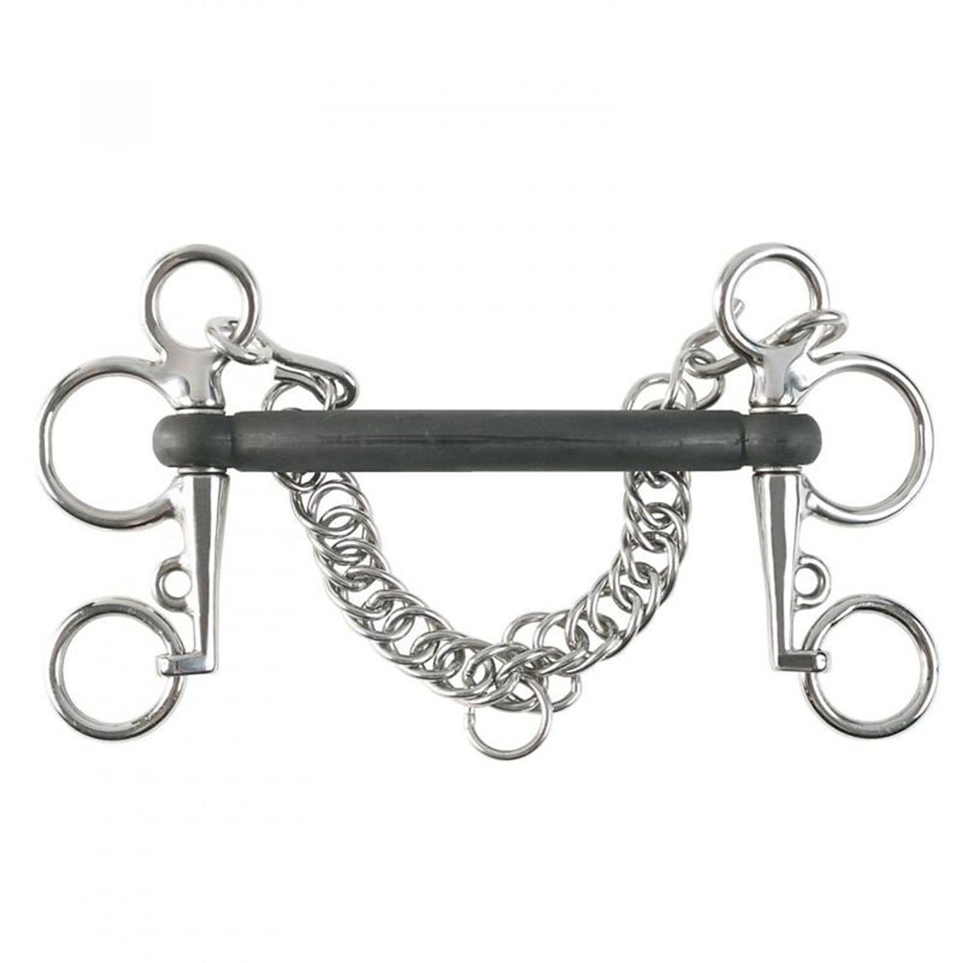Horze Rubber Mullen Mouth Pelham Bit