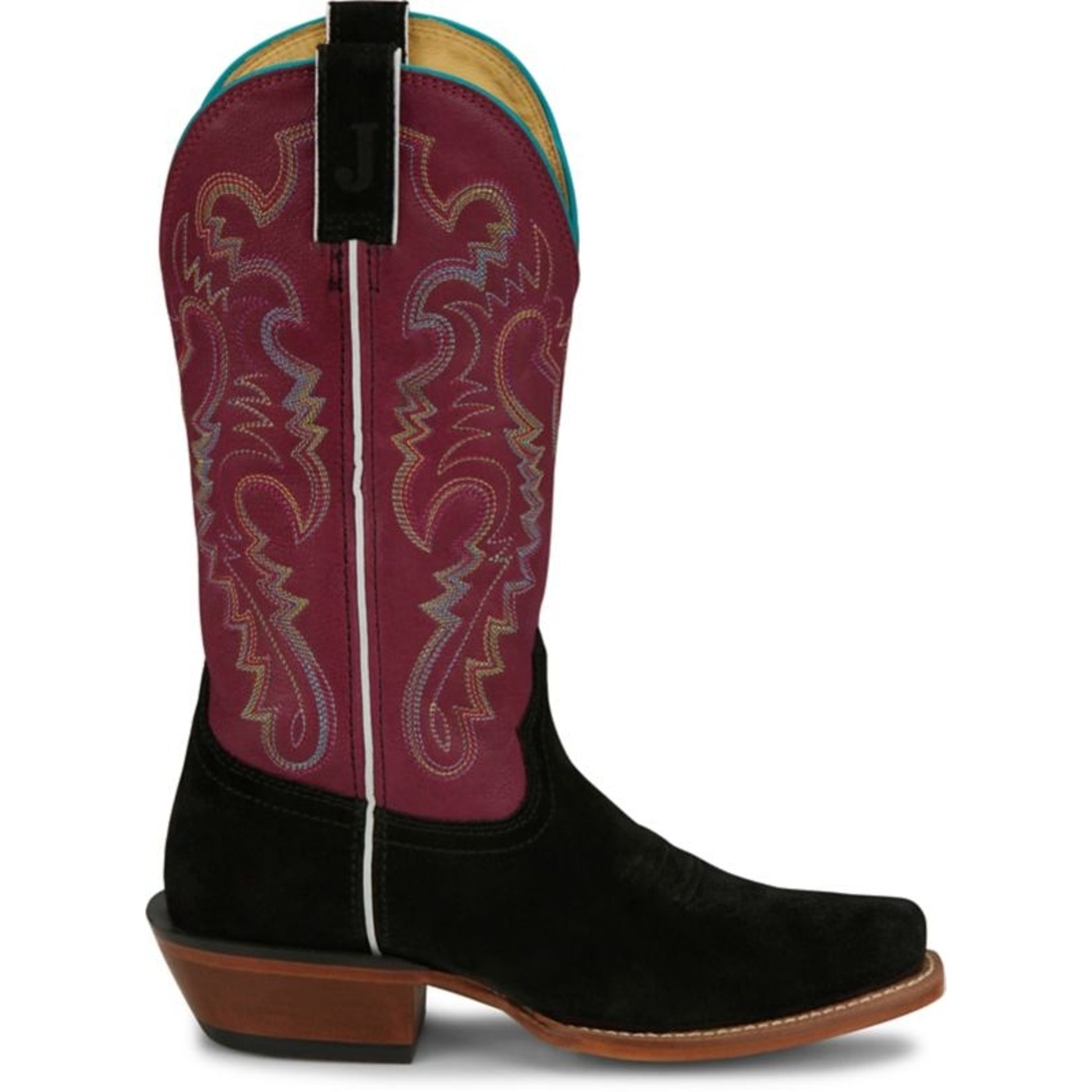 Justin Ladies Annie Up Sq Toe Boots
