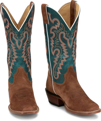 Justin Ladies Annie Up Sq Toe Boots