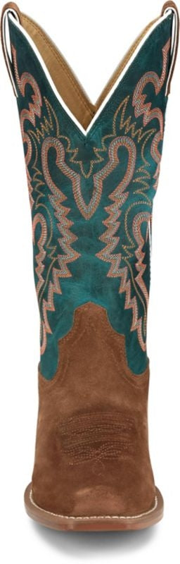 Justin Ladies Annie Up Sq Toe Boots