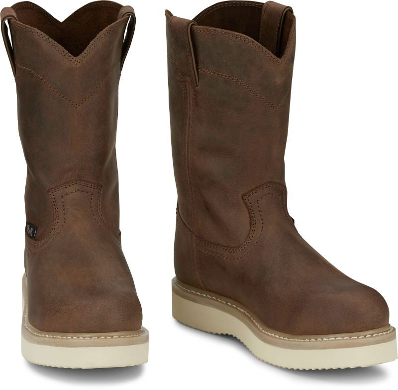 Justin Mens Ram Rnd Toe ST Boots