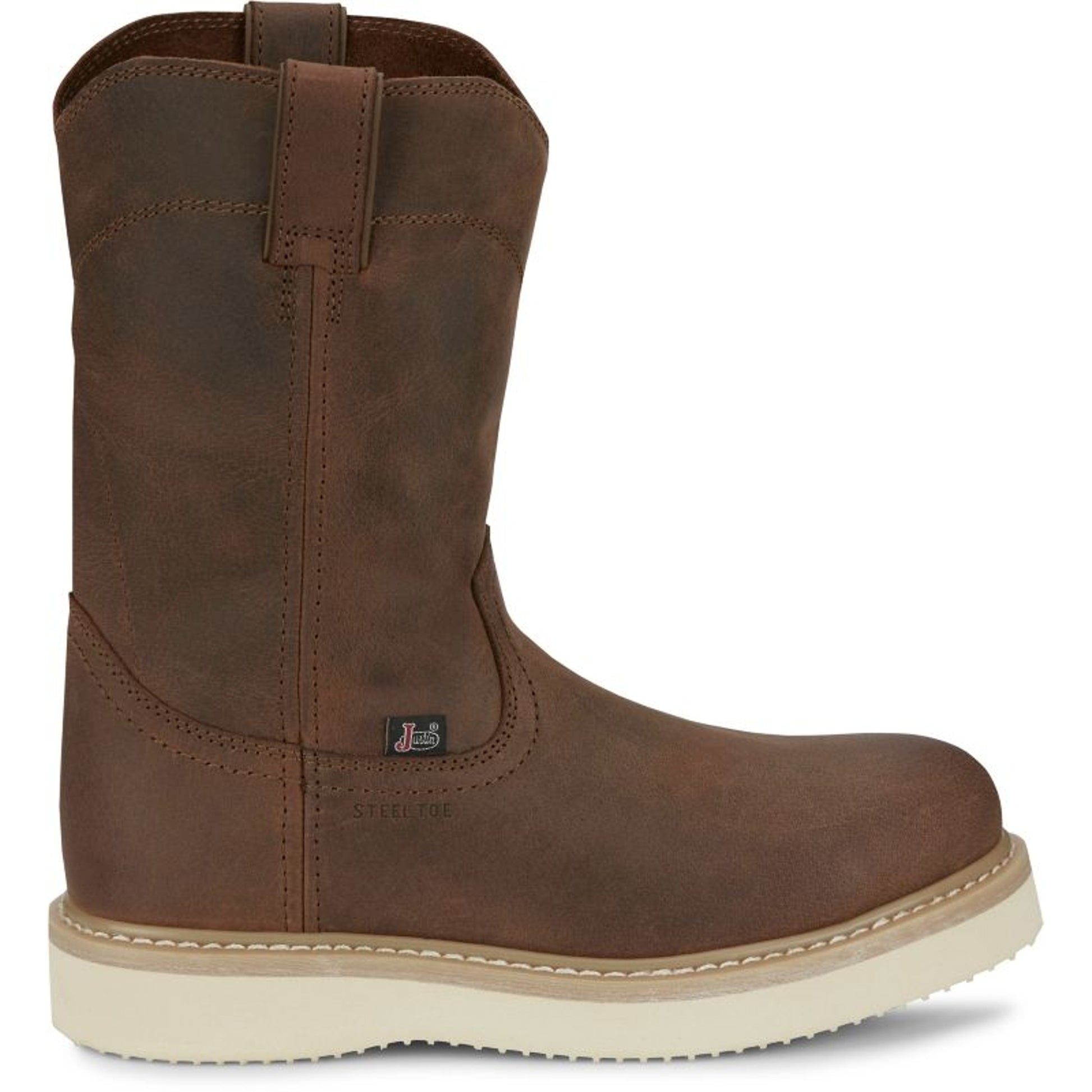 Justin Mens Ram Rnd Toe ST Boots