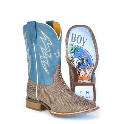 Tin Haul Mens Retro Rodeo Sole Boots