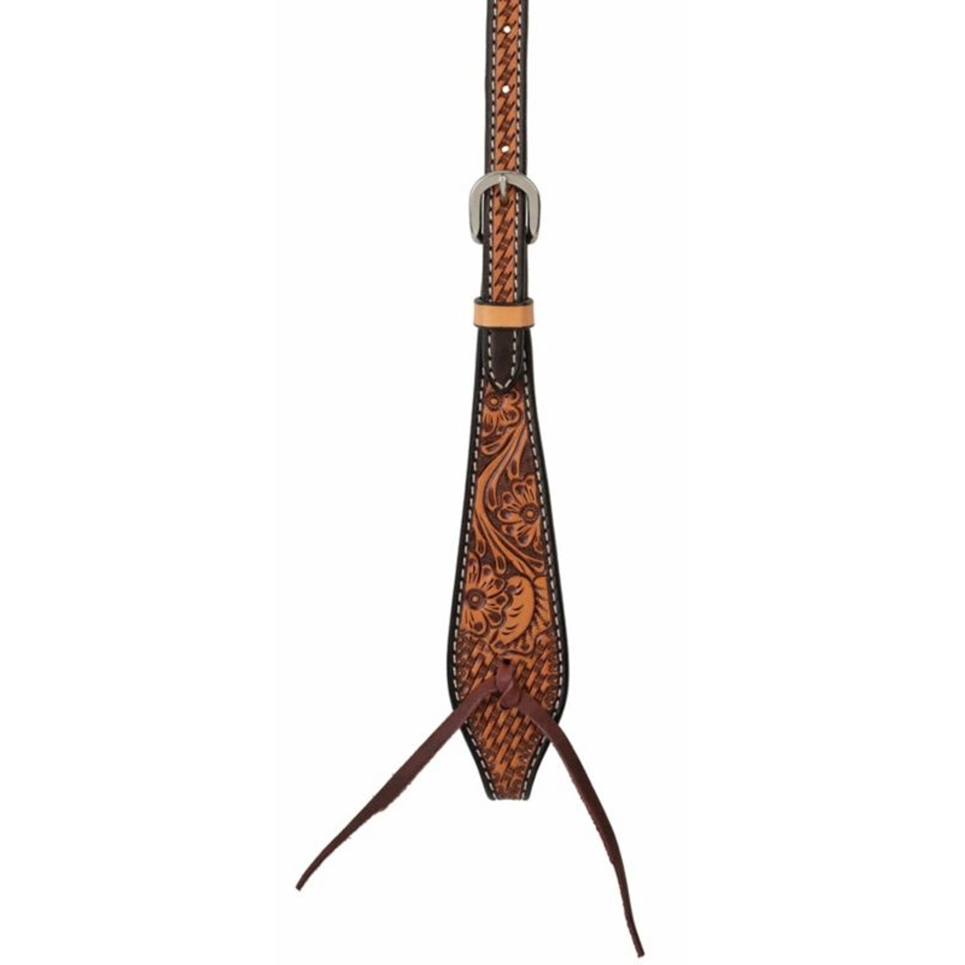 Weaver Floral Tooled Brow Band