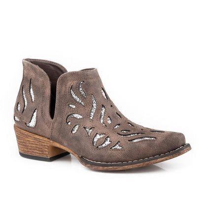 Roper Ladies Ava Glitz Snip Toe Booties