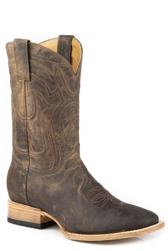 Stetson Mens Roughstock Sq Toe Boots