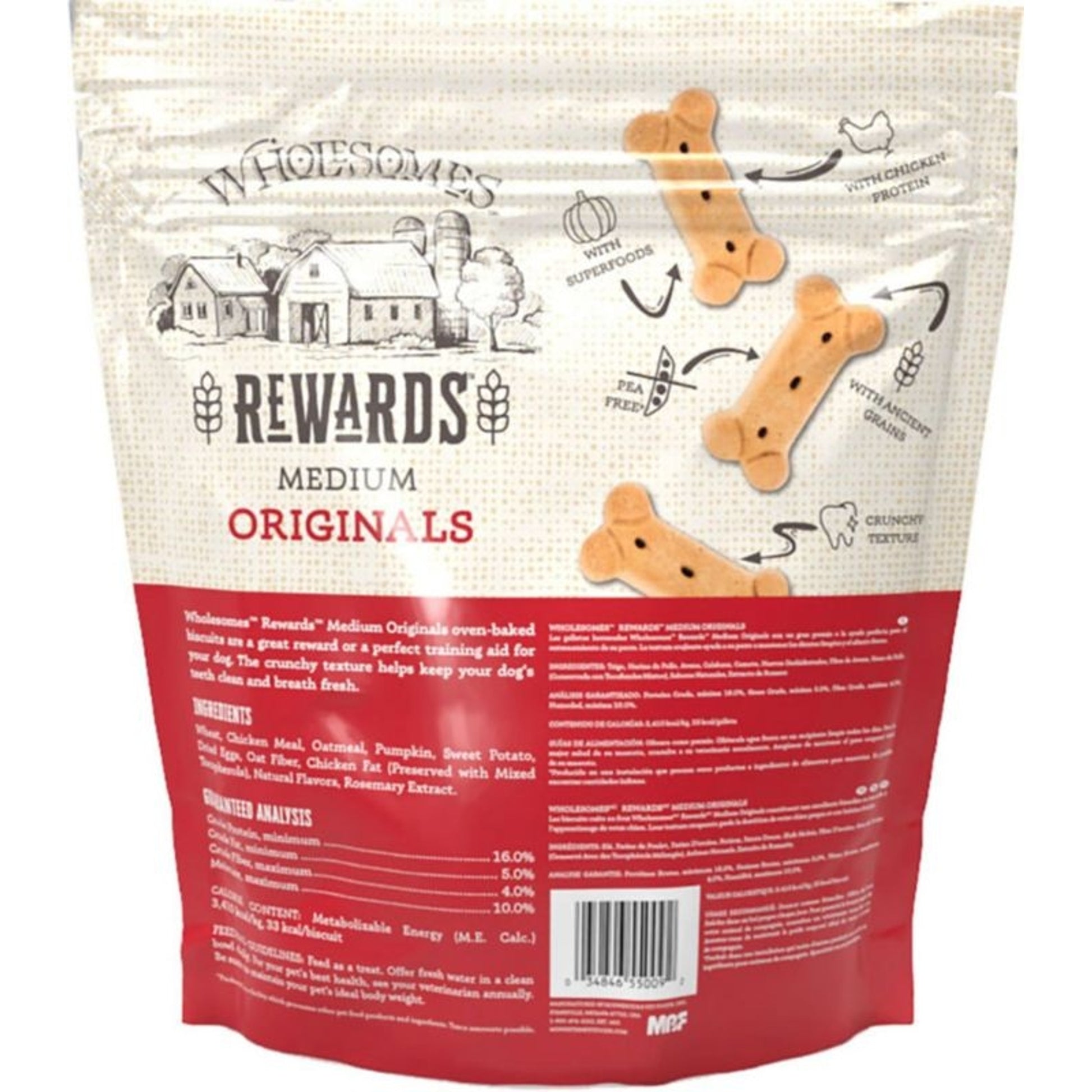 Wholesomes Rewards Classic Biscuits Chicken 3Lb