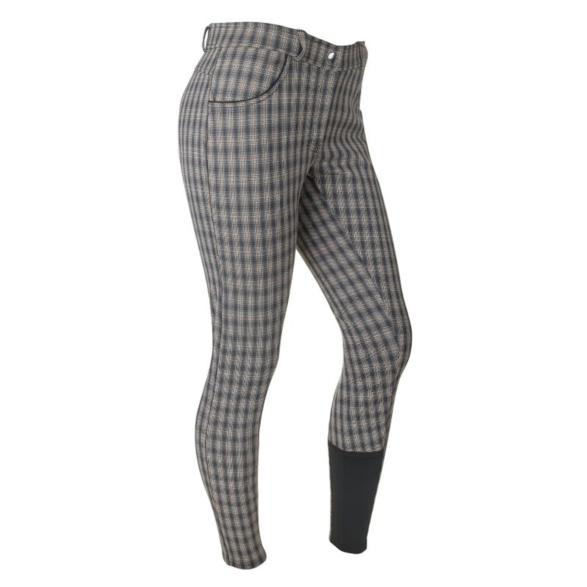 Ashley Classic Ladies KP Breeches Blue/Brown Plaid