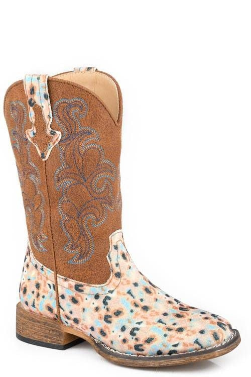 Roper Kids Glitter Blossom Boot