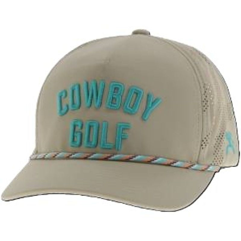 Hooey Cowboy Golf 5-Panel Hat Tan