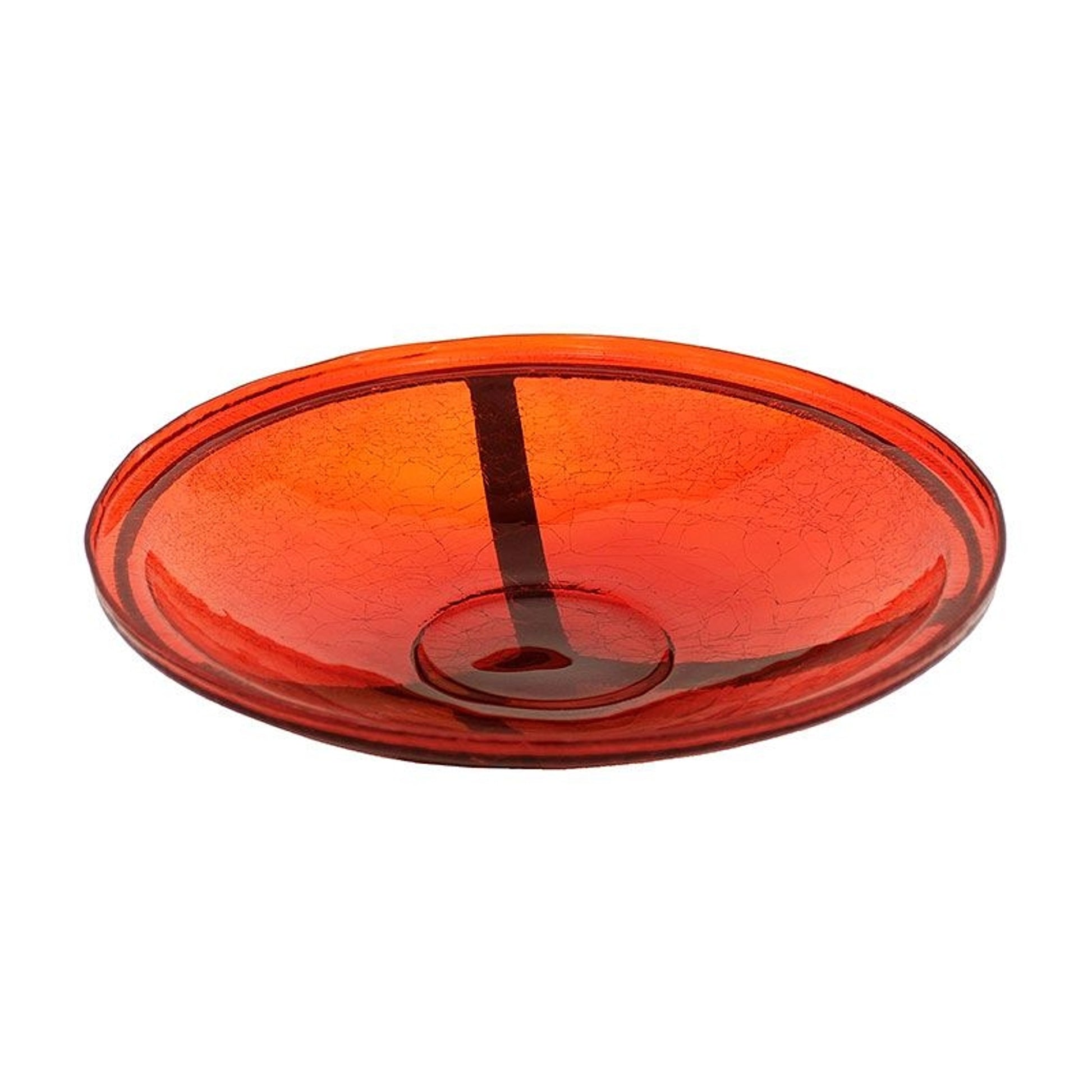 14In Crackle Glass Bowl