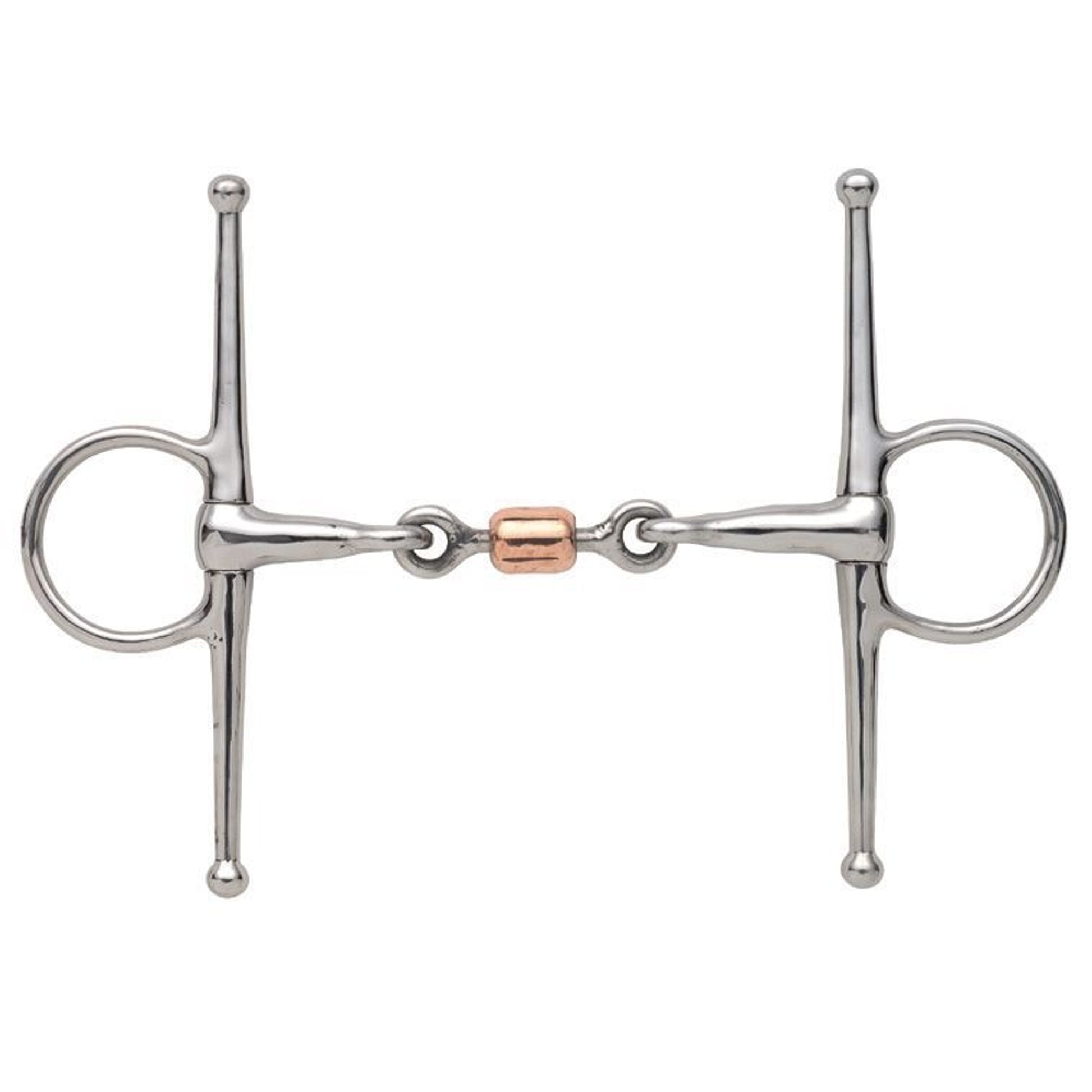 Shires Full Cheek Snaffle with Copper Peanut