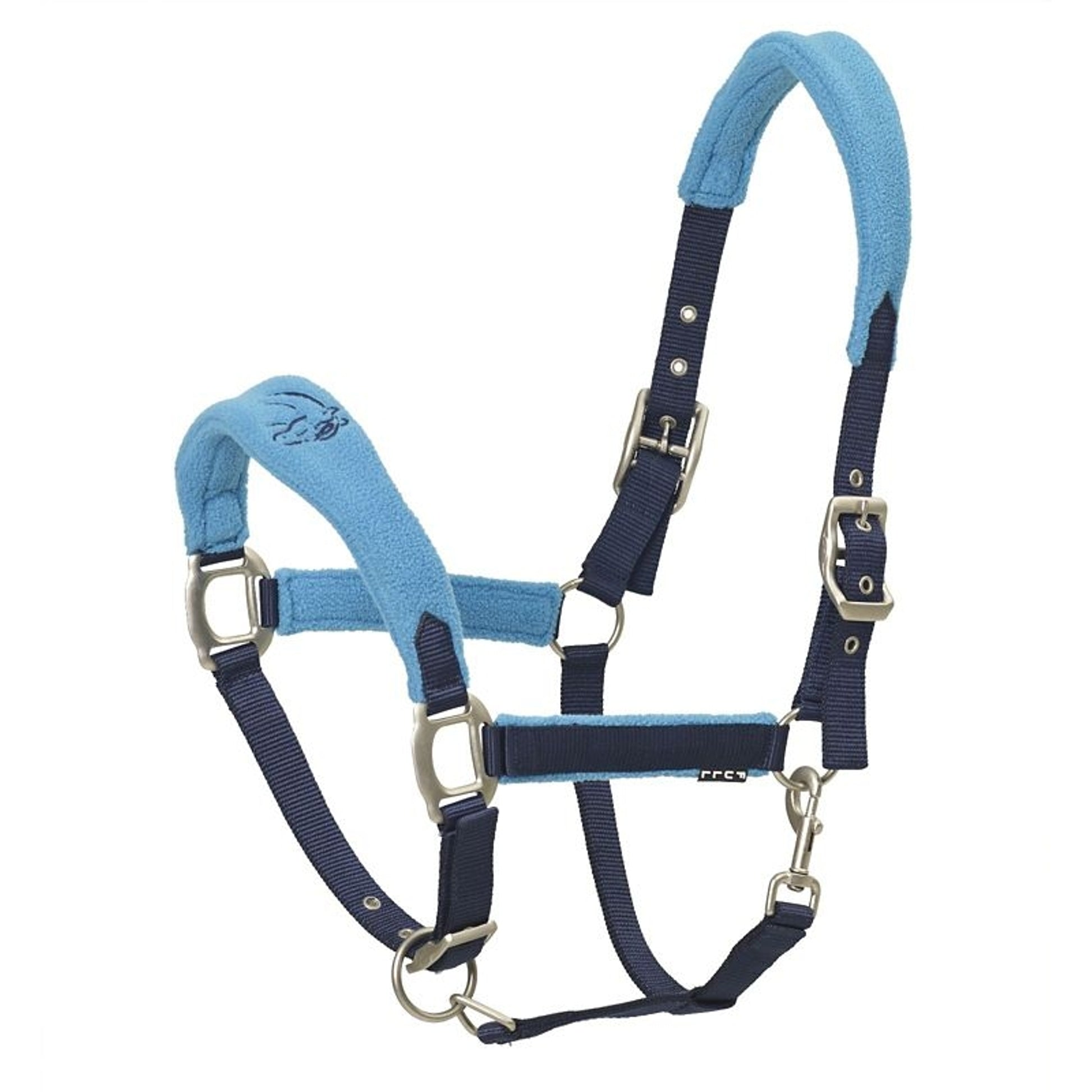 Centaur Fleece Breakaway Halter Horse Grey/Aqua