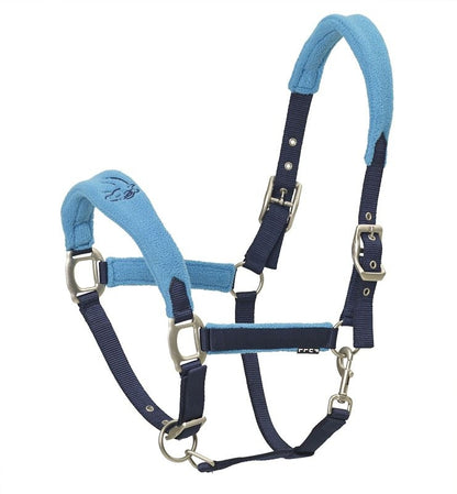 Centaur Fleece Breakaway Halter Horse Grey/Aqua