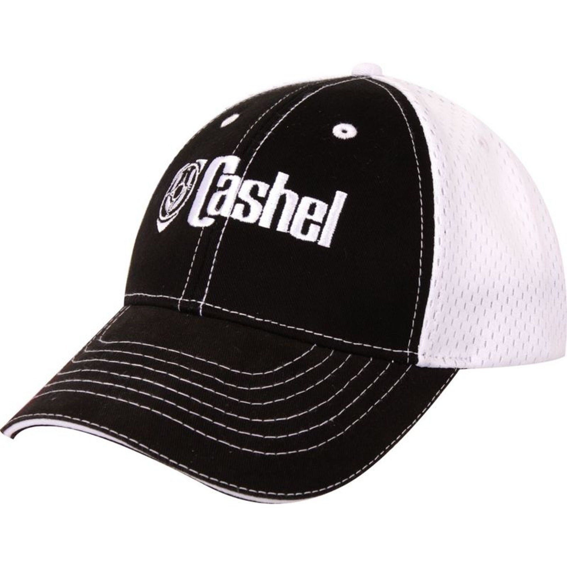 Cashel Ball Cap Black/White Letter